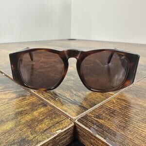 Chanel Sunglasses 01450 91235 Womens Brown Tortoise Square Brown Lens Logo Italy